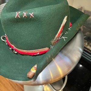 Custom design fedora hat size men’s 7 1/8. visit me on IG the_smokin_dome.